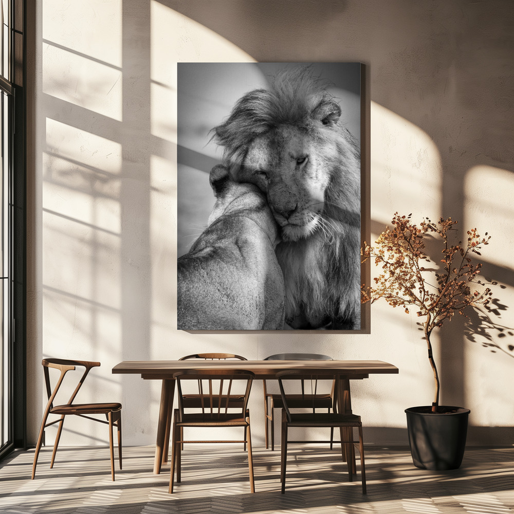 Canvas print - African Love! over dining table