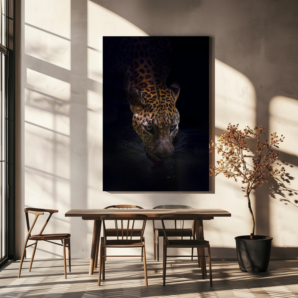 Canvas print - Drinking over dining table