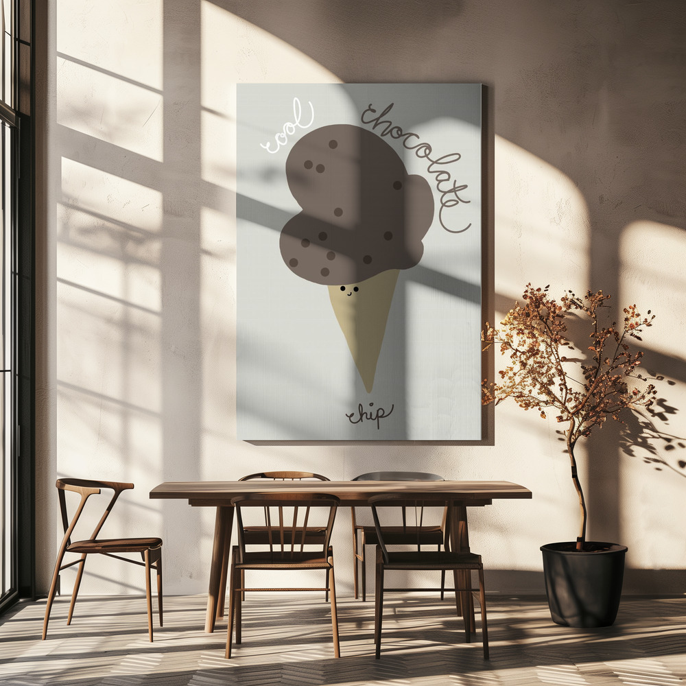 Canvas taulu - Chocolate Chip ruokapöydän yli