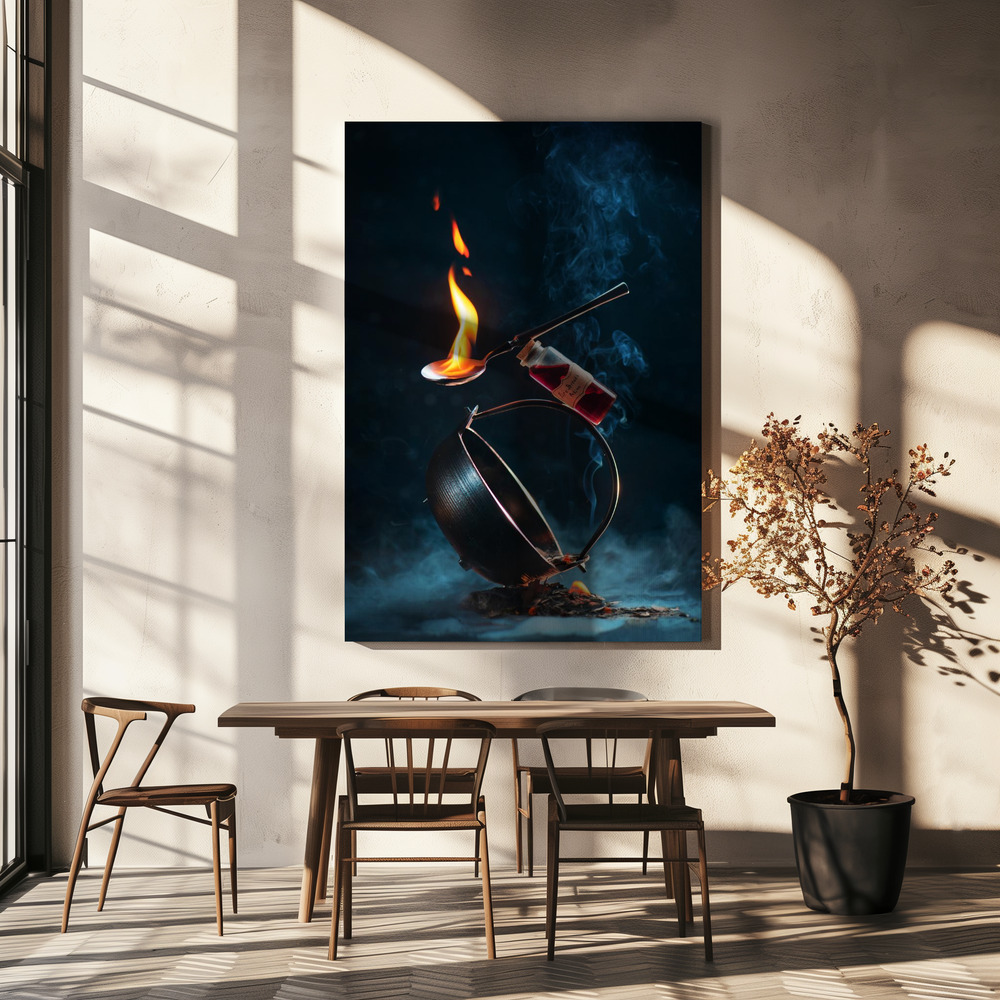 Canvas print - Fire Breath Potion over dining table