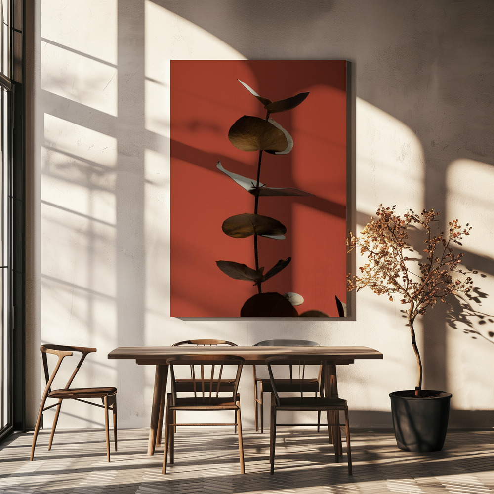 Canvastavla Eucalyptus Gold Rust 04 - Tavla över matbord