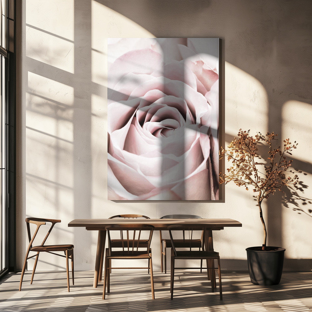Canvastavla Pink Rose No 06 - Tavla över matbord
