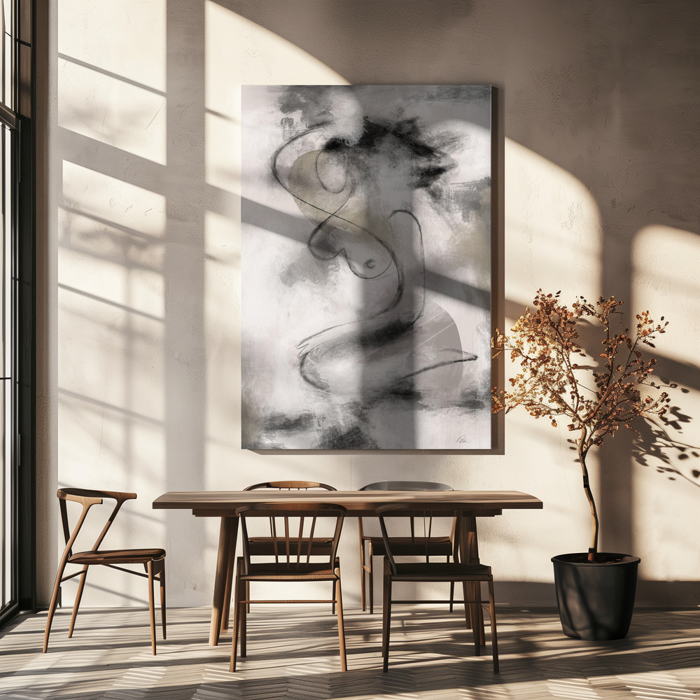 Canvas taulu - Resting ruokapöydän yli