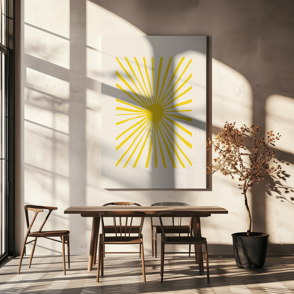 Canvas print - The Sun over dining table
