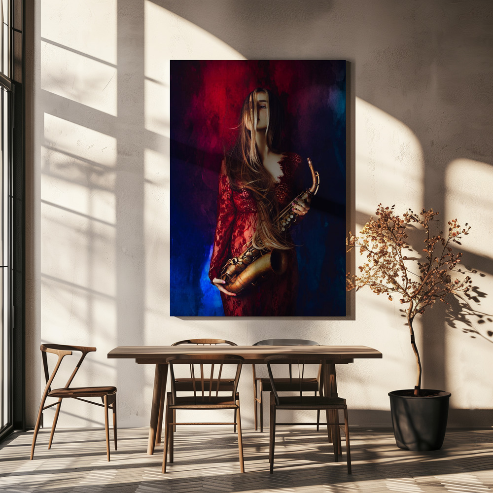 Canvas print - The music of colors over dining table