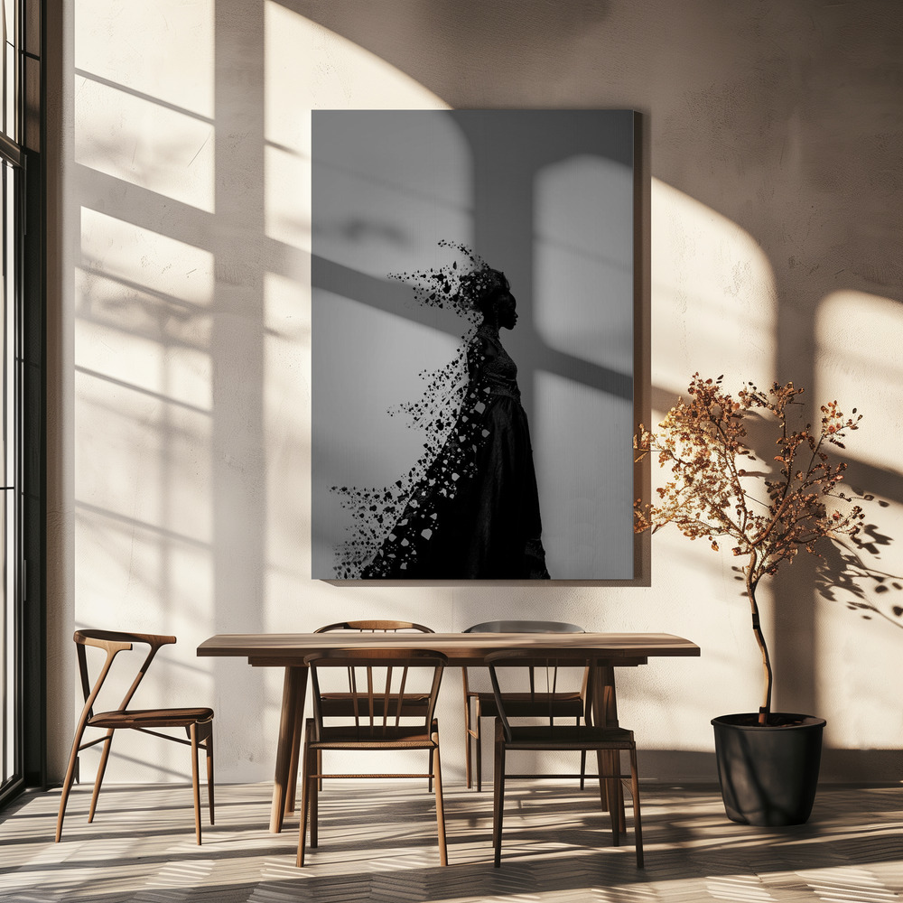Toile - Elegant Fashion Model table de salle à manger