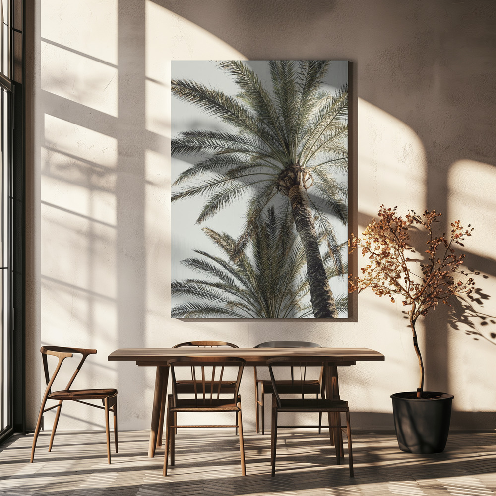 Canvas print - Palm 05 over dining table