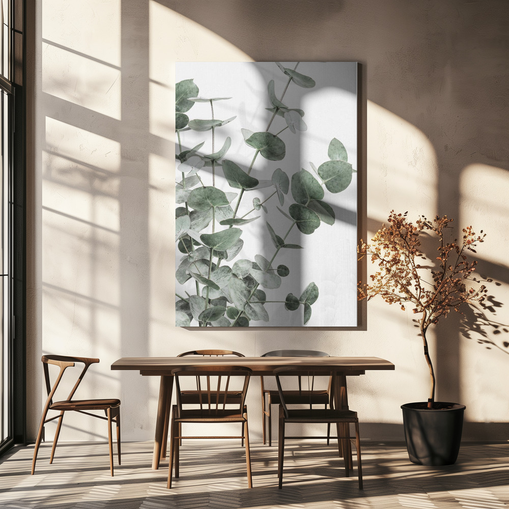 Leinwandbild - Eucalyptus 3 über dem Esstisch