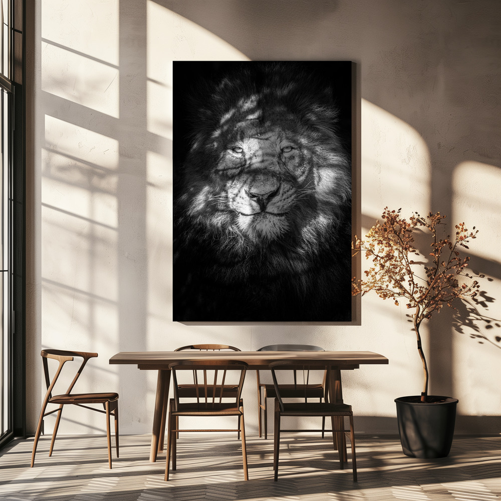 Canvas print - Being watched over dining table