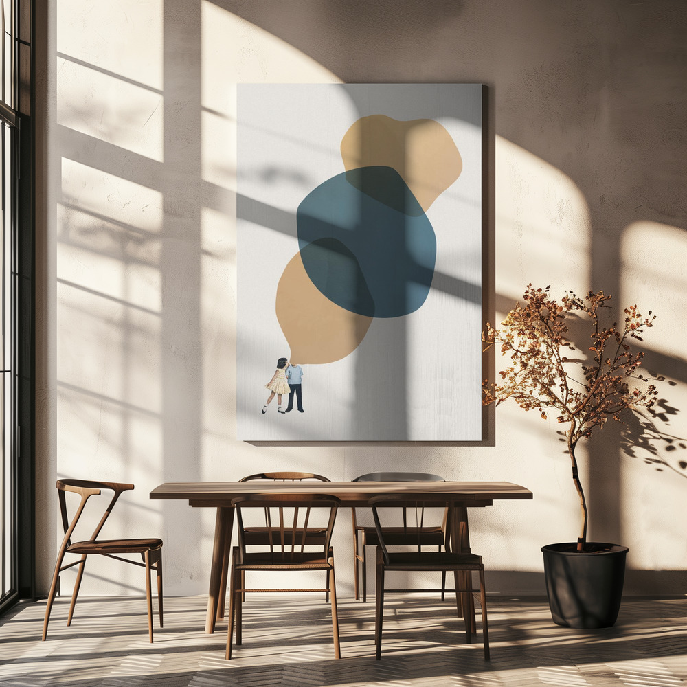 Canvas print - A thousand stories to tell you over dining table