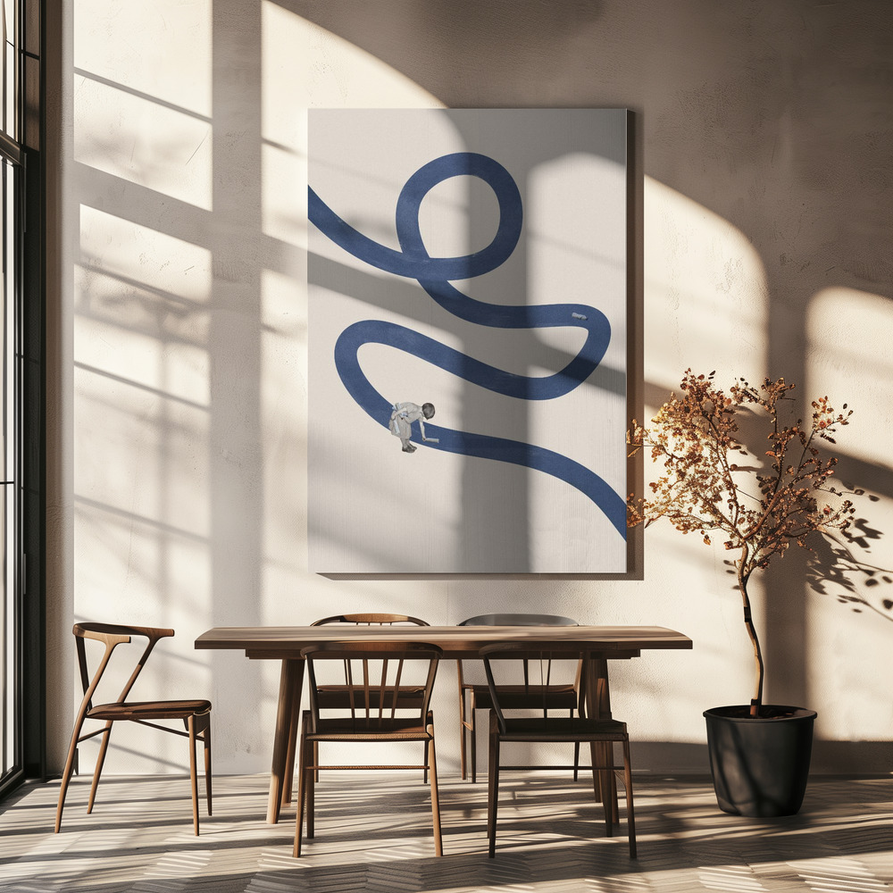 Canvas print - River cleanse over dining table