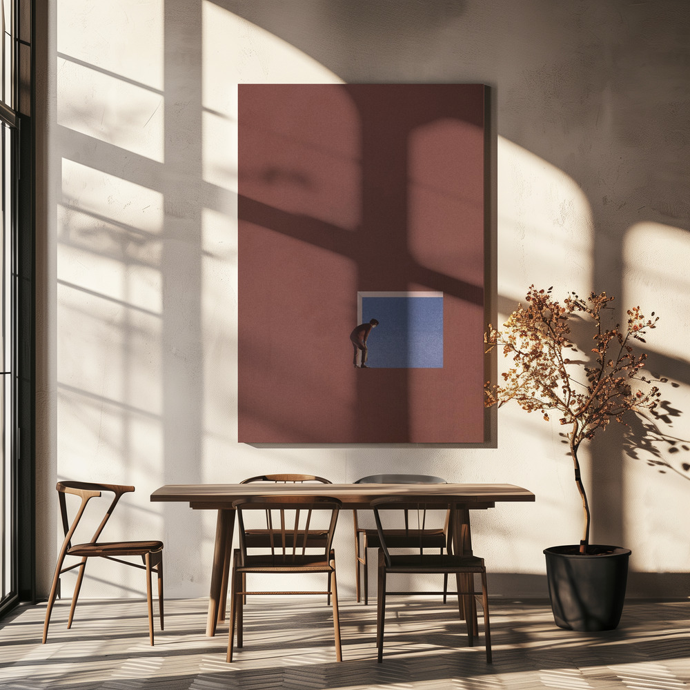Canvas print - Curiosity over dining table