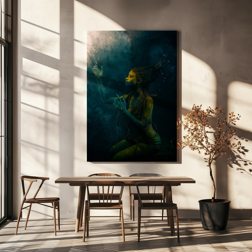Lærred - Lost Mermaid over spisebordet