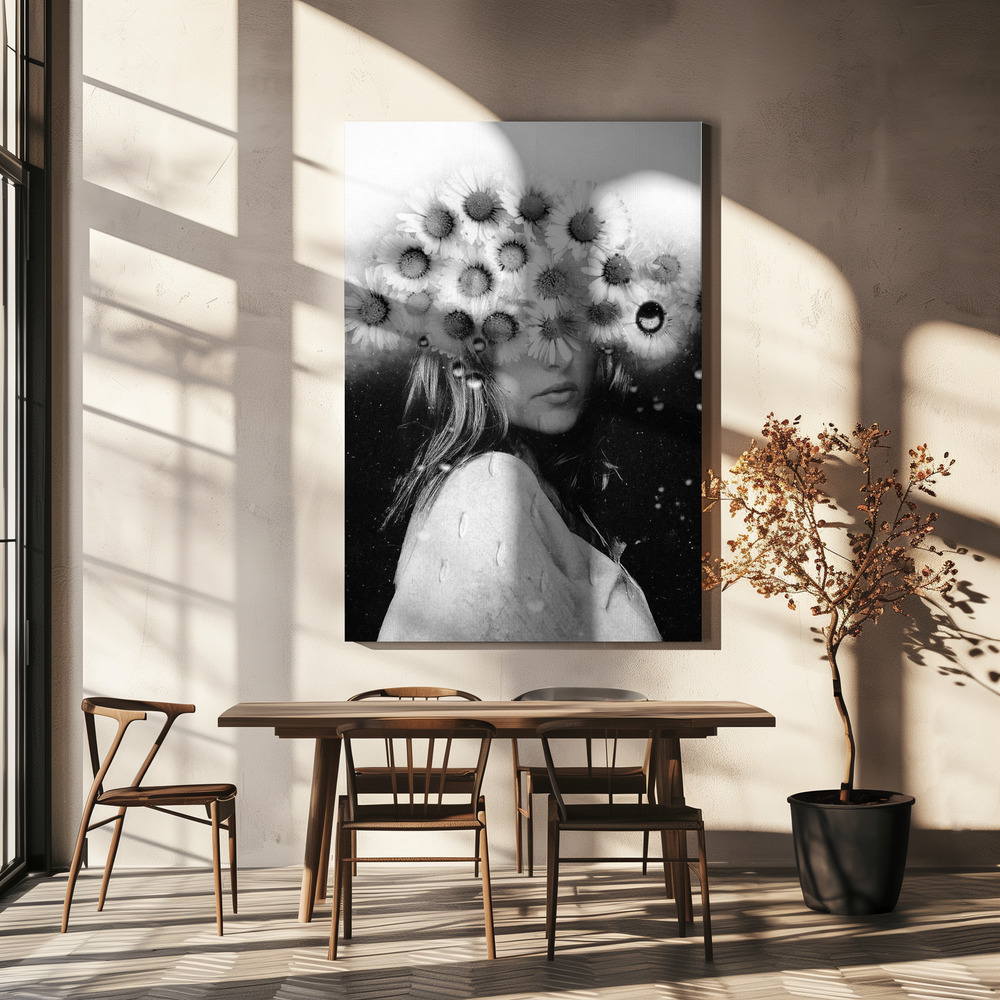 Toile - The flowering of the mind table de salle à manger