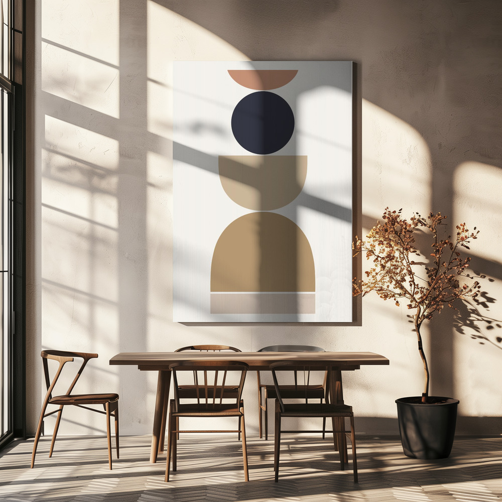 Canvas print - Loving Shapes over dining table