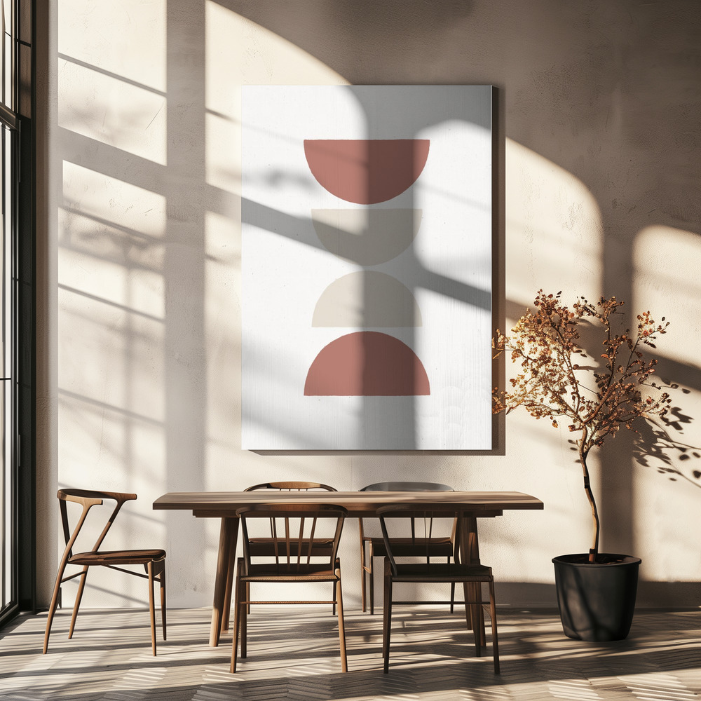Canvas print - Rust and Sand - Lungo over dining table
