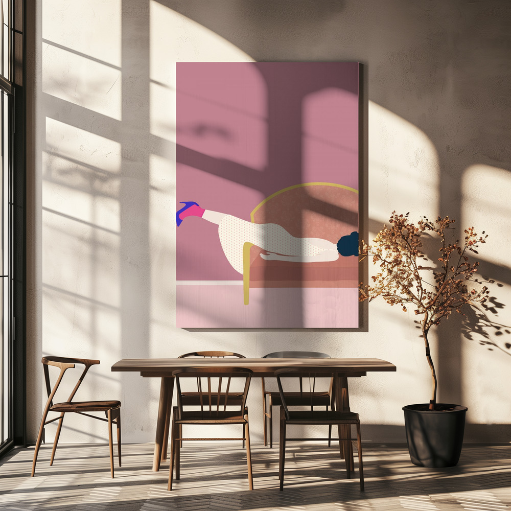 Canvas schilderi - Maddies Mood boven eettafel