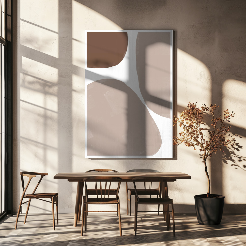 Canvas print - Soft Composition No4. over dining table