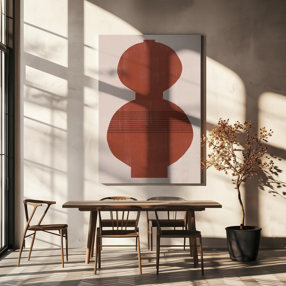 Canvas print - Vase No3. over dining table