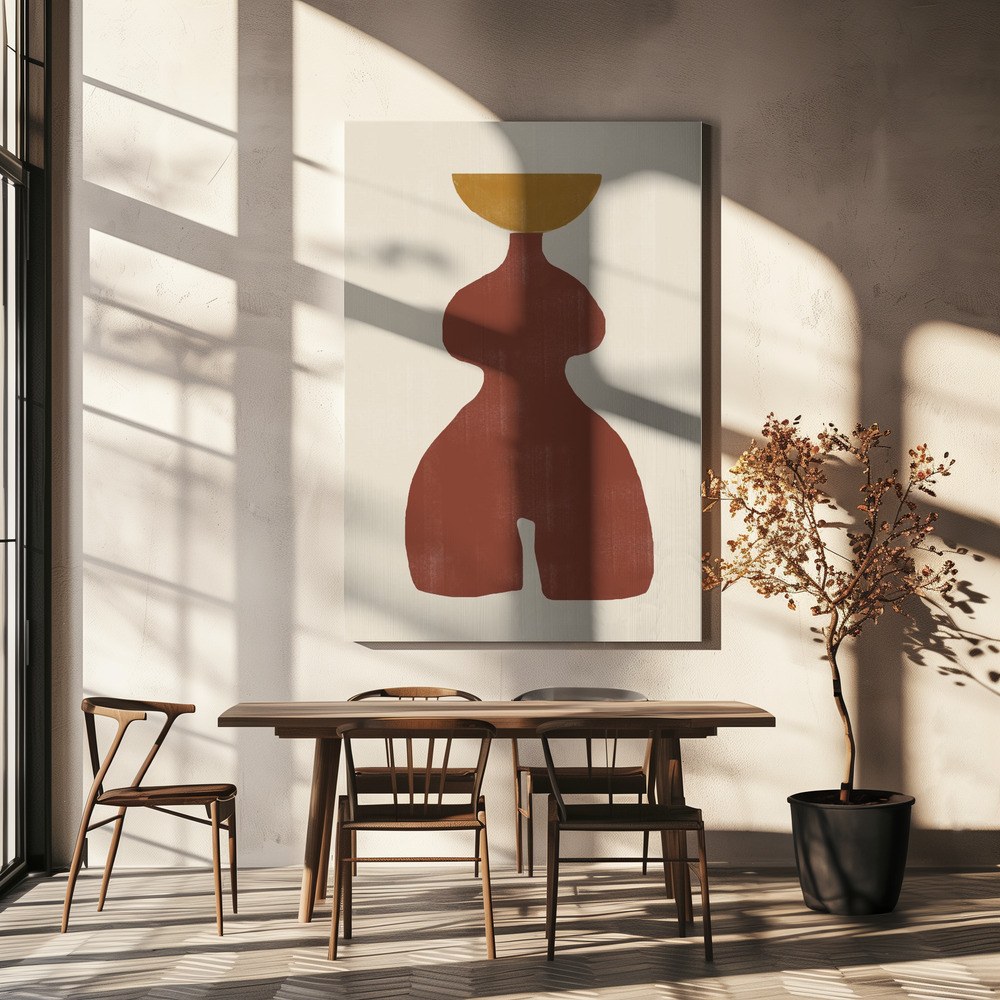 Canvastavla Vase No11. - Tavla över matbord