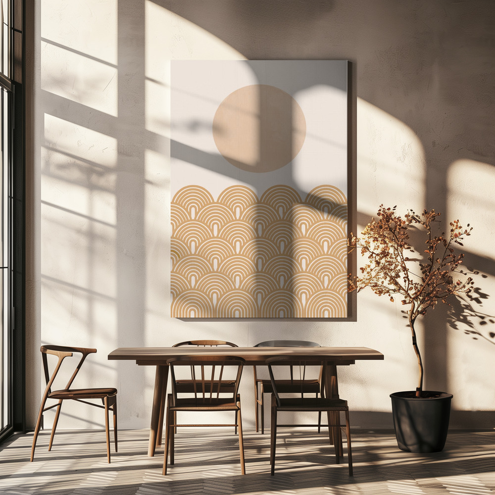 Canvas print - Retro Summer over dining table
