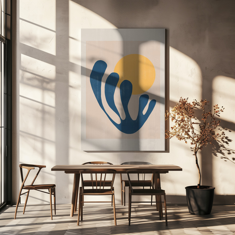 Canvas print - Modern Plant No1. over dining table