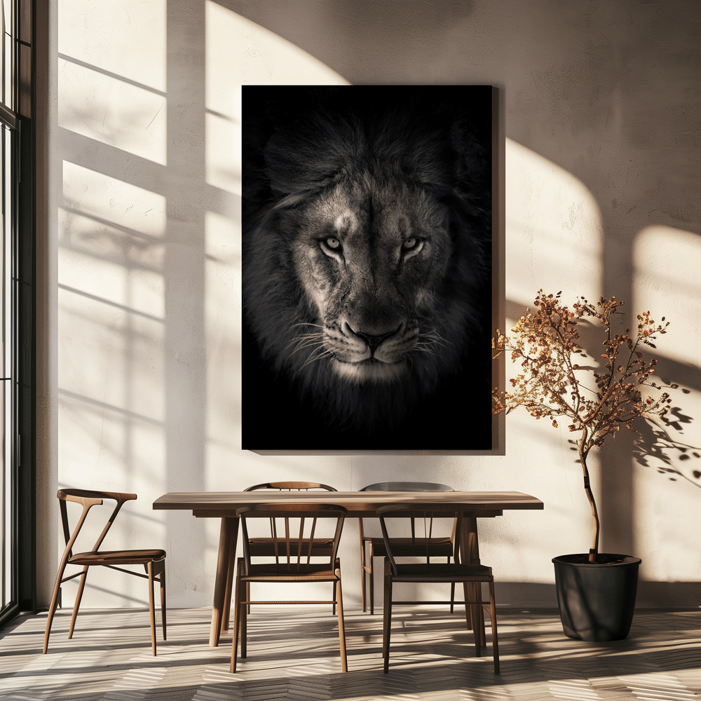 Canvas print - The king over dining table