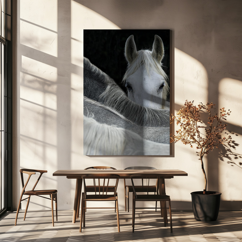 Canvas print - Look over dining table