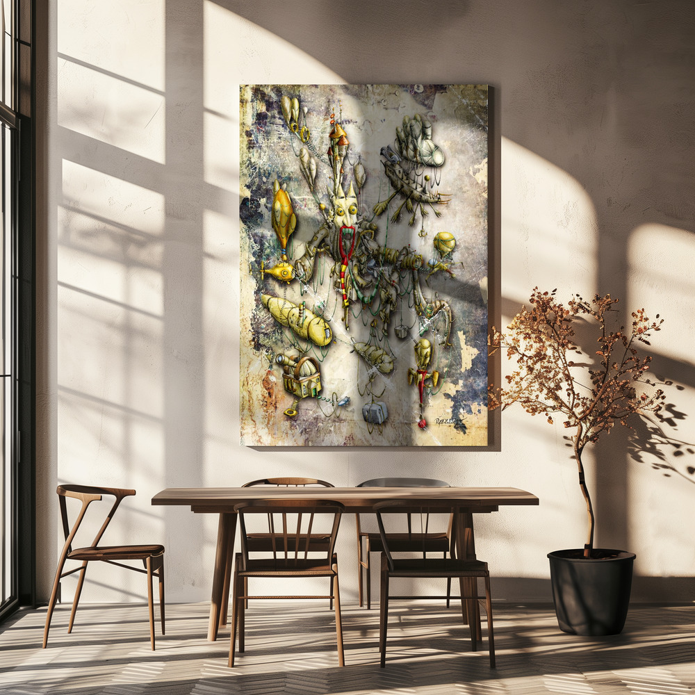 Canvas print - Sleepless Nights - the first over dining table