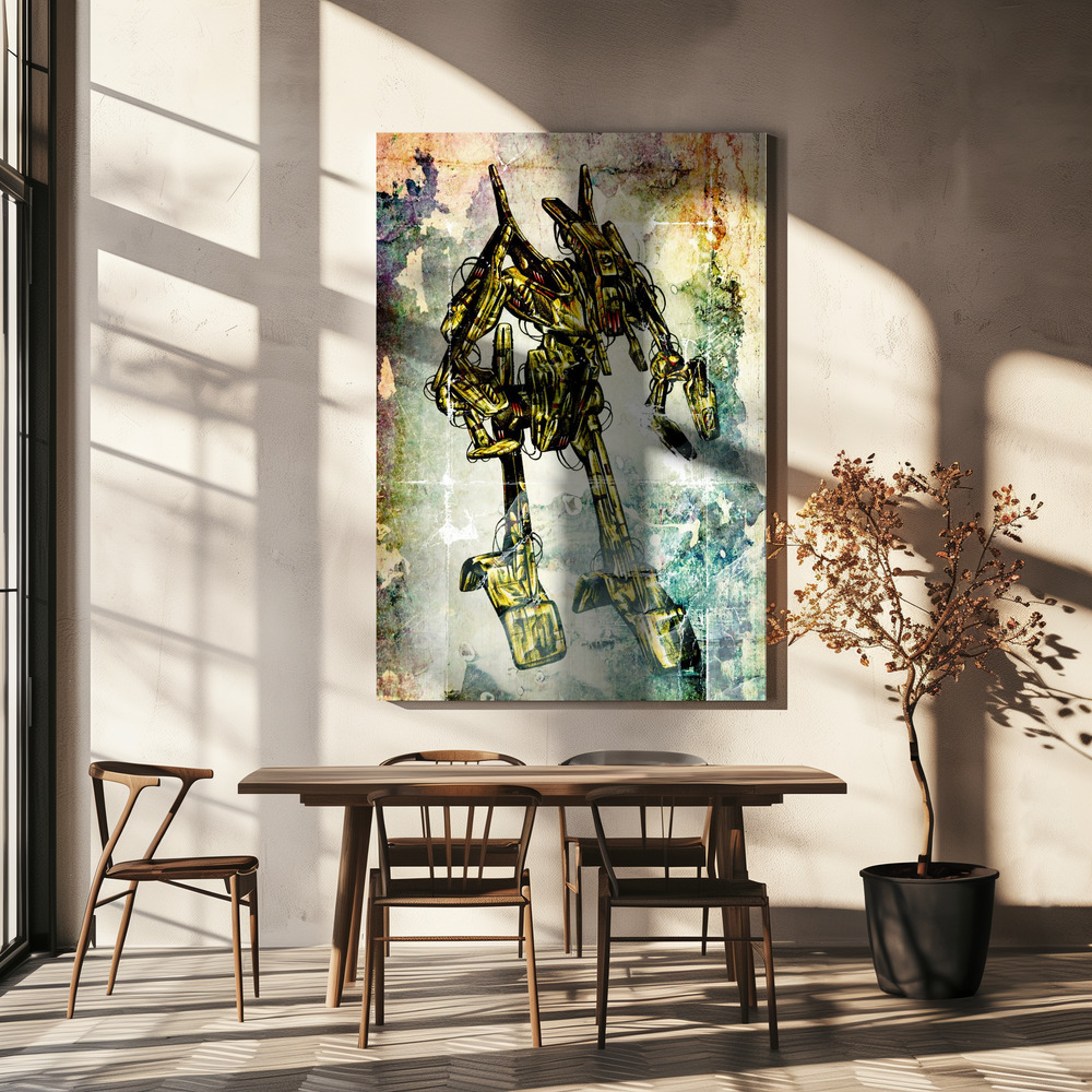 Lienzo - Cyborg Ree-Kaa sobre la mesa del comedor