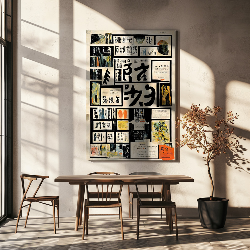 Canvas print - Good News over dining table
