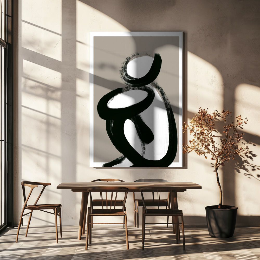 Canvas print - Sit And Wait over dining table