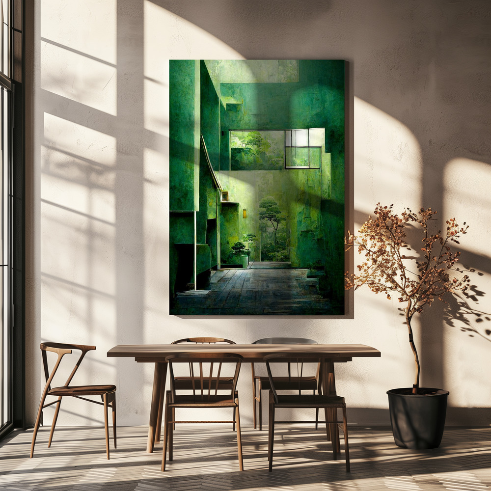 Canvas print - The Green House over dining table