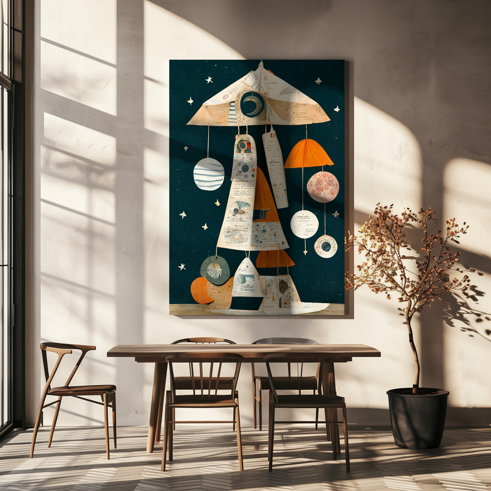 Canvas print - Ufo Mobile over dining table