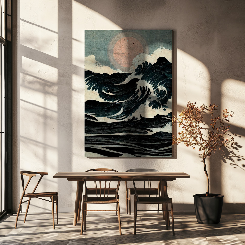 Canvas taulu - Wild Waves ruokapöydän yli