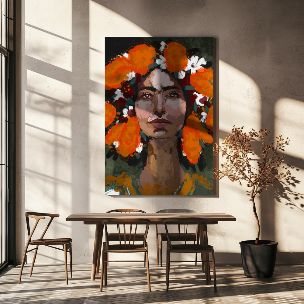 Canvas print - The Power Of Thoughts over dining table