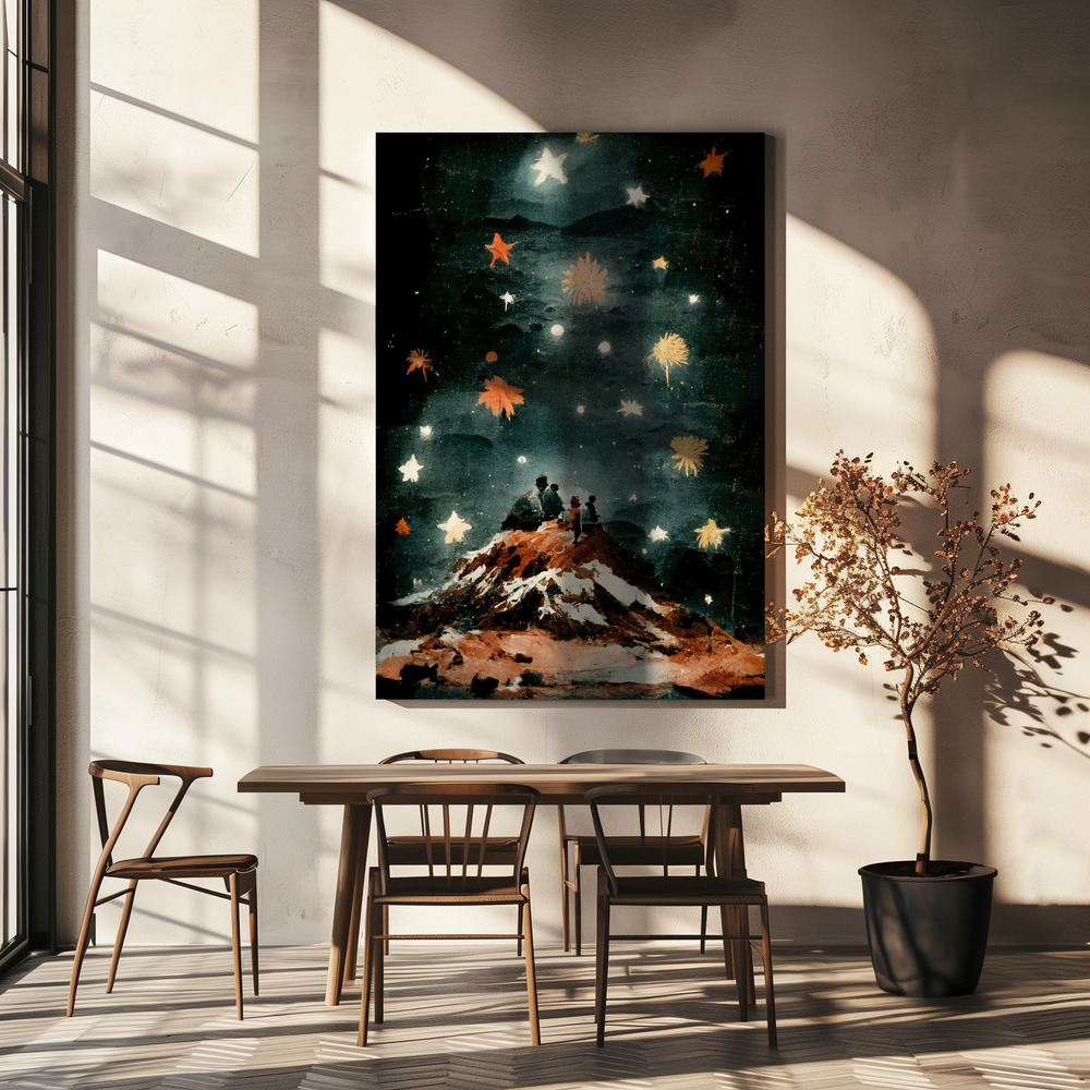 Canvas print - Night Of The Stars over dining table