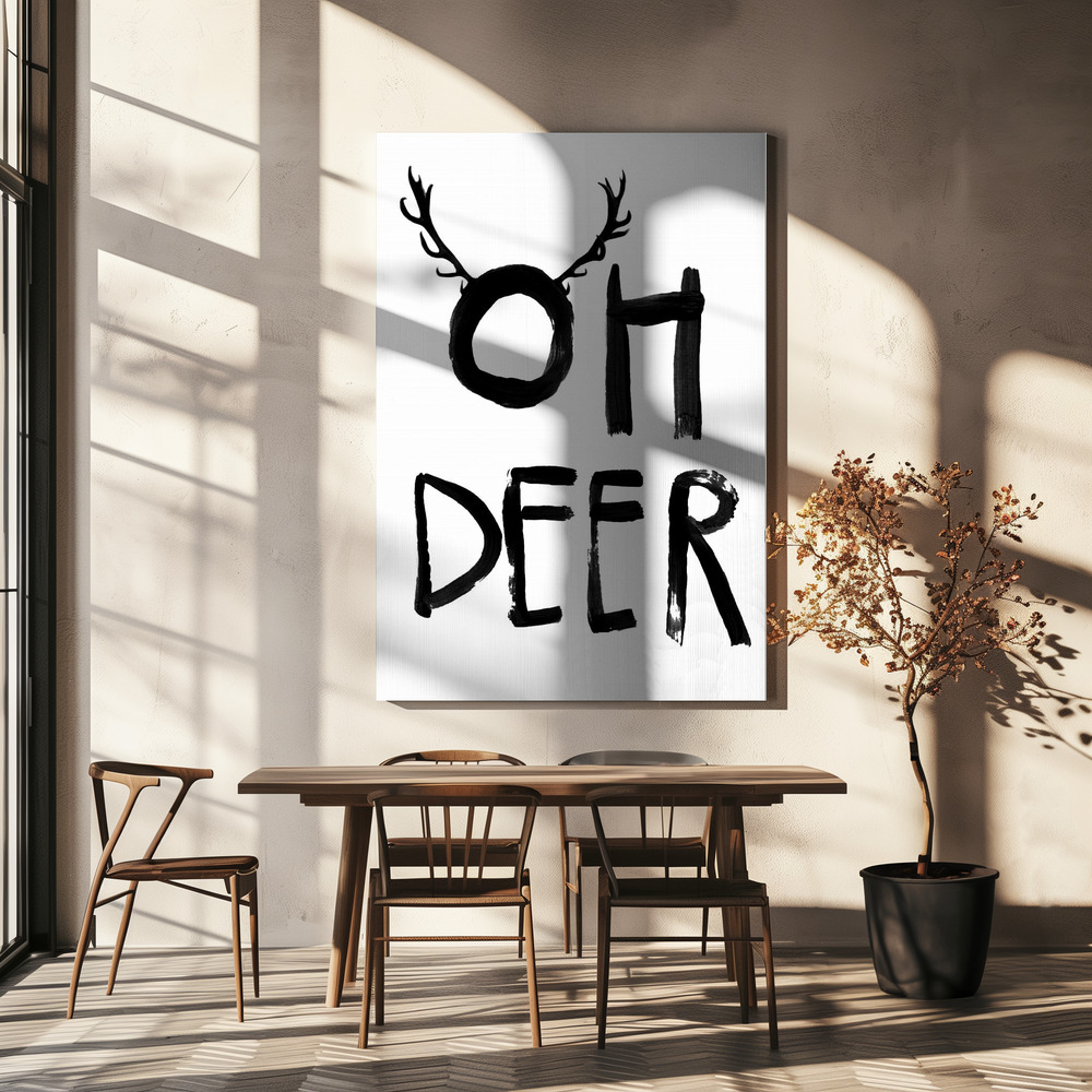 Stampe su tela - Oh Deer sopra il tavolo da pranzo
