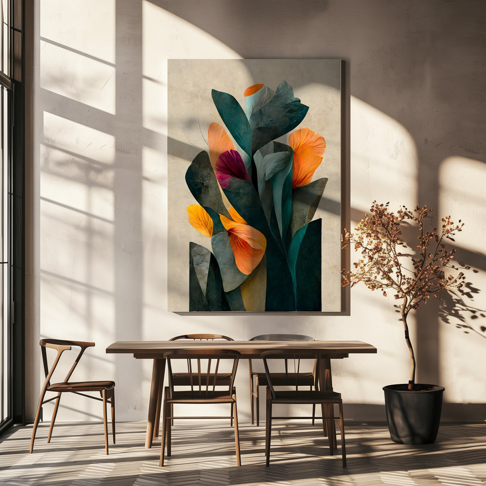 Canvas print - In My Garden over dining table