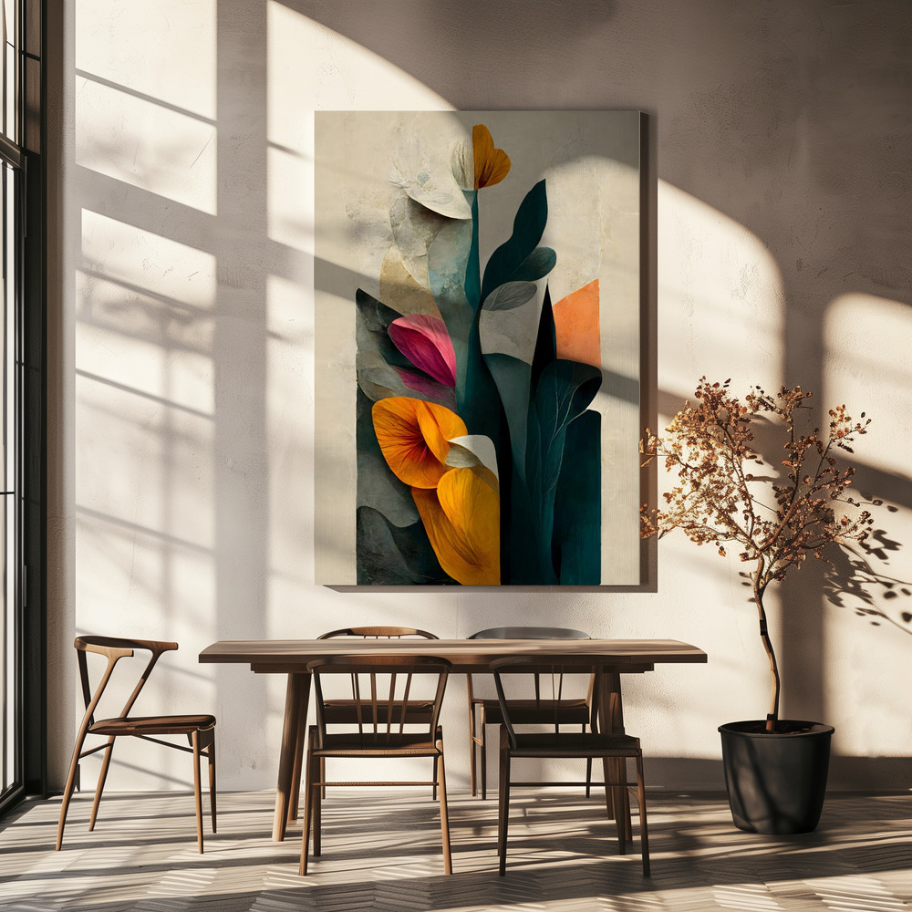 Canvas print - In The Garden over dining table