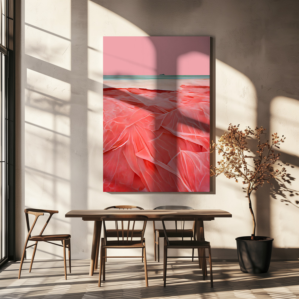 Canvas print - Coral Beach over dining table