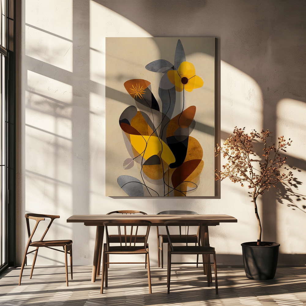 Canvas schilderi - In My Summer Garden boven eettafel