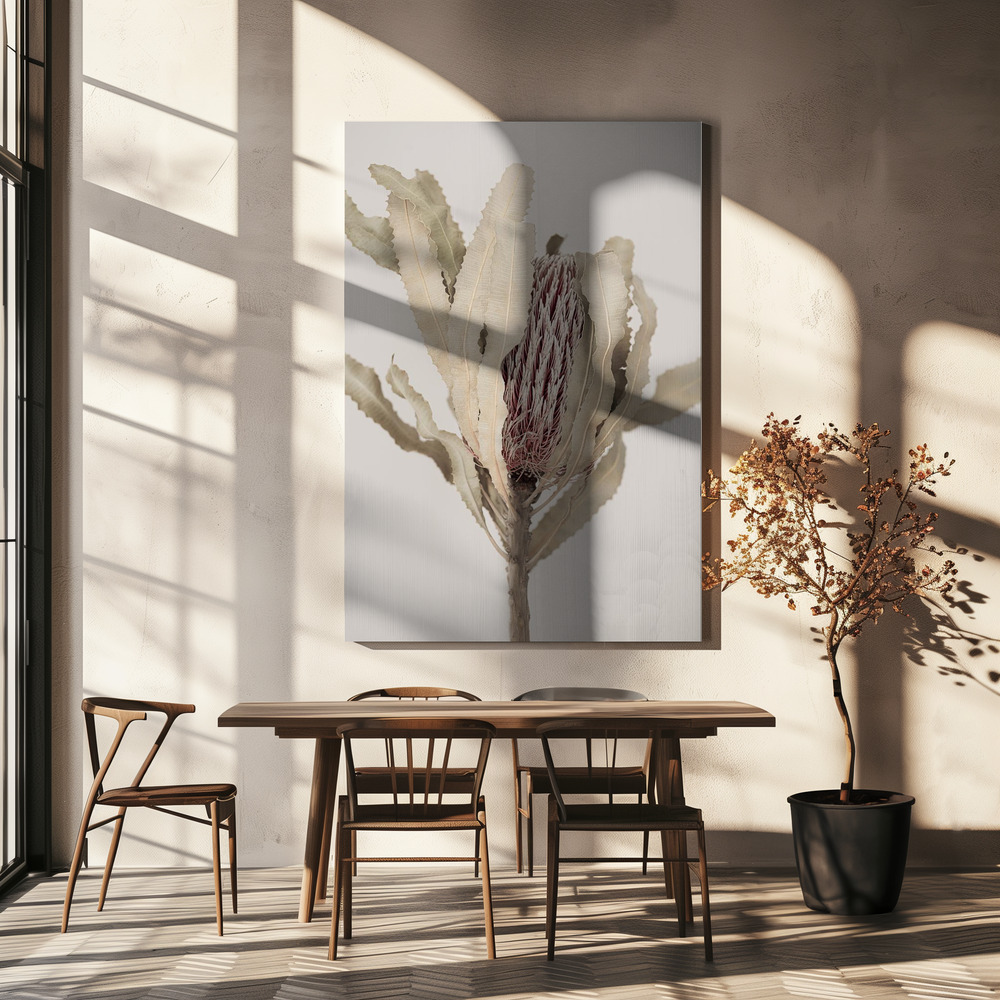 Lærred - Banksia over spisebordet