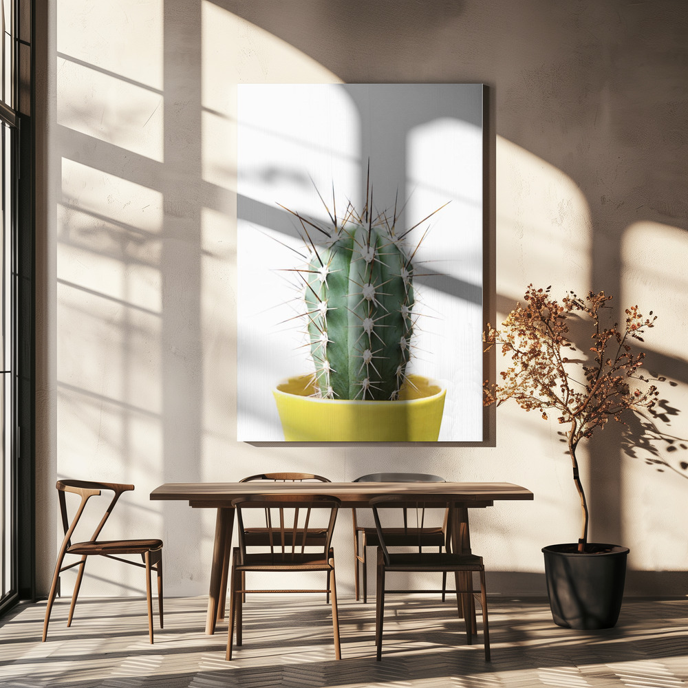 Canvas print - Spikey Cactus over dining table