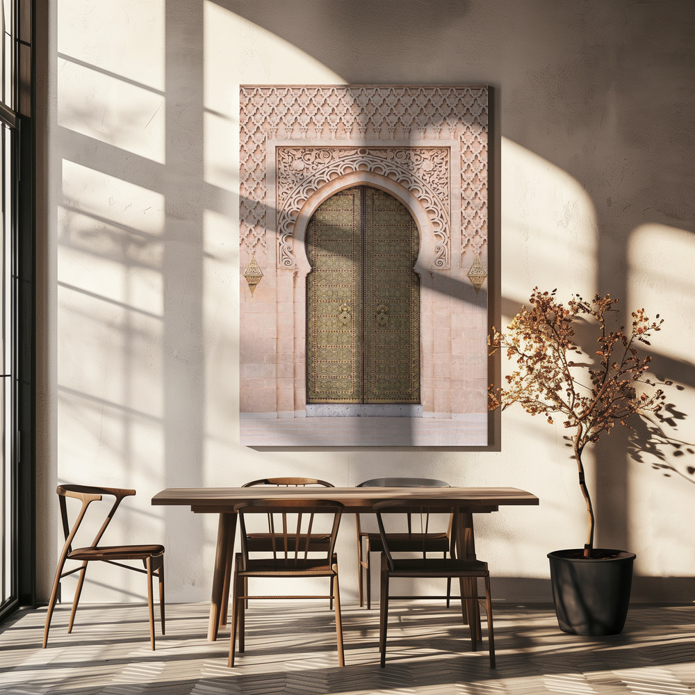 Canvas schilderi - Boho Door boven eettafel