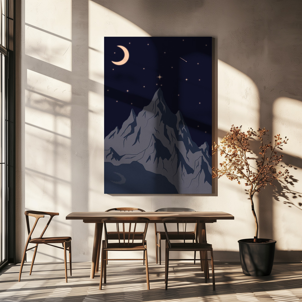Canvas print - GOOD NIGHT over dining table