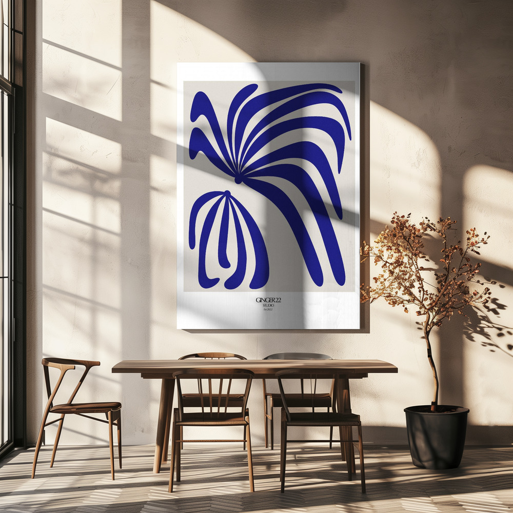 Lienzo - New Monstera sobre la mesa del comedor