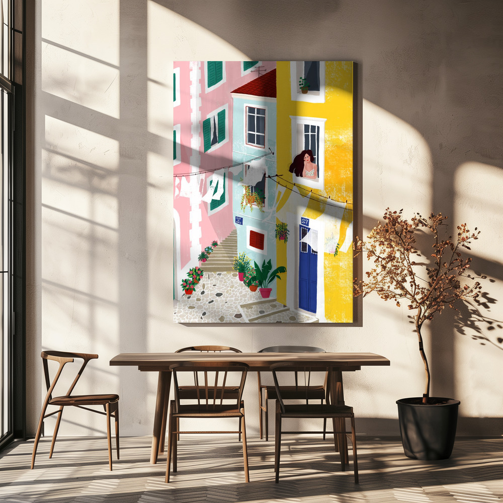 Canvas print - Chillin over dining table