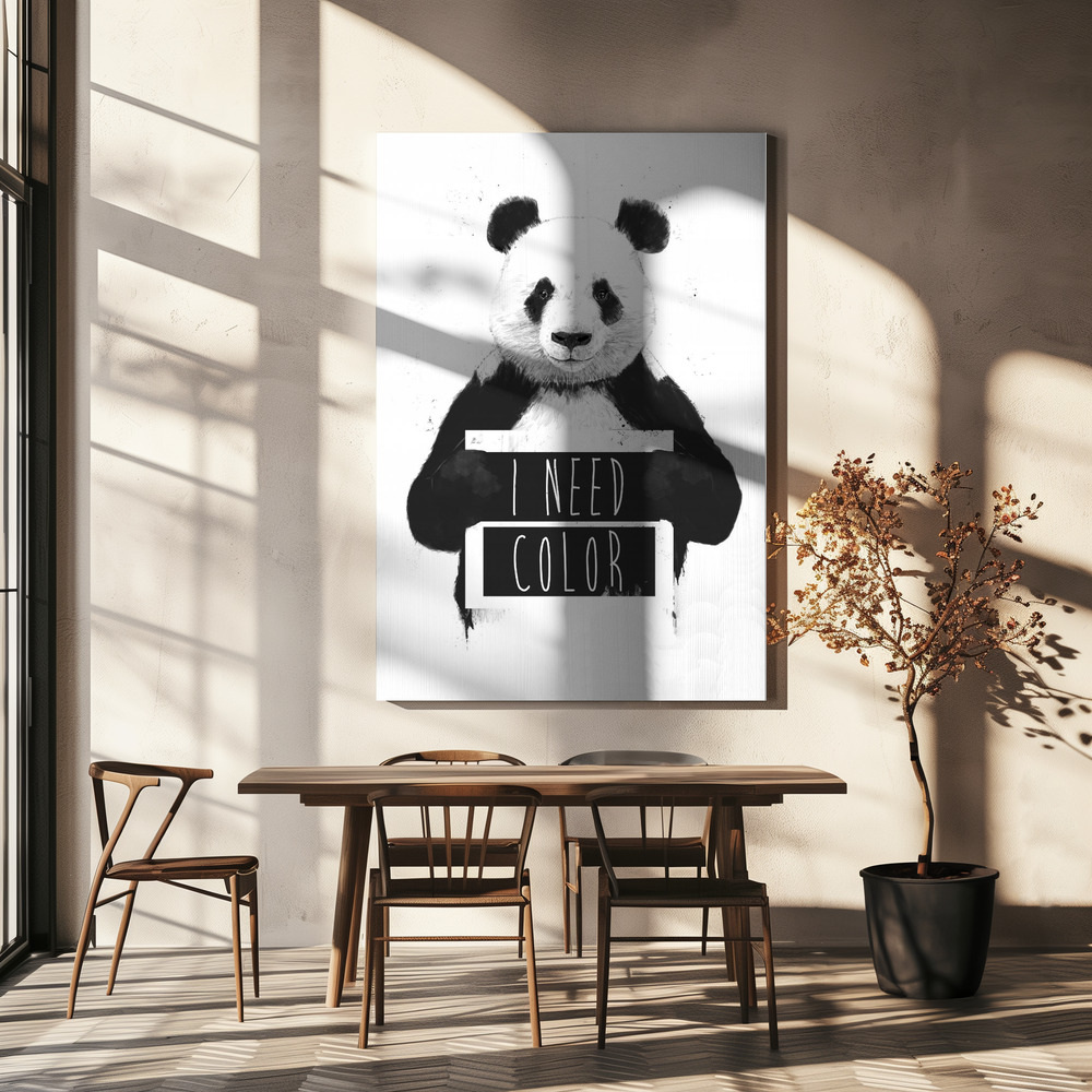 Canvas print - I need color over dining table