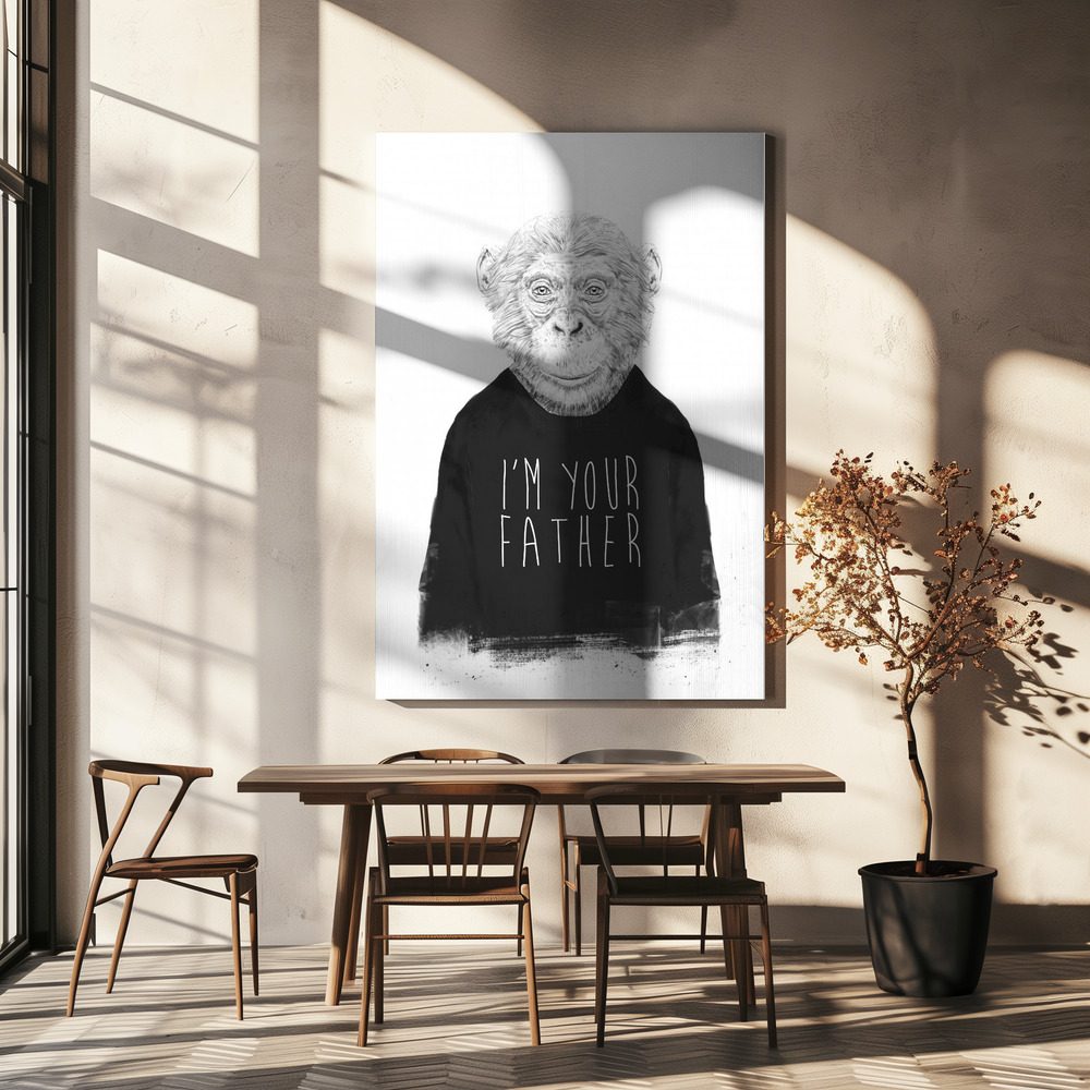 Leinwandbild - I'm your father über dem Esstisch